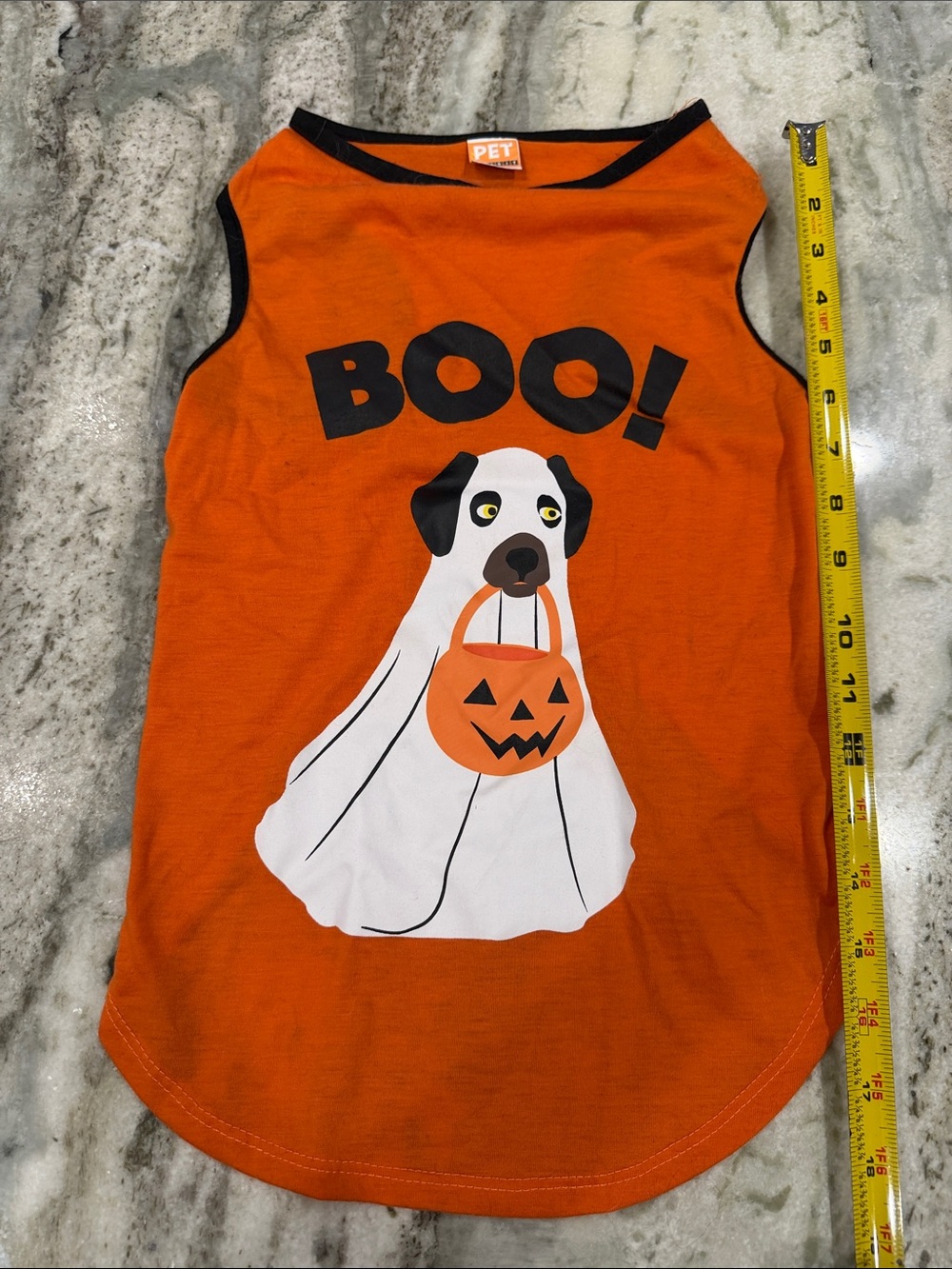 Dog clothing Halloween trick or treat t-shirt size medium